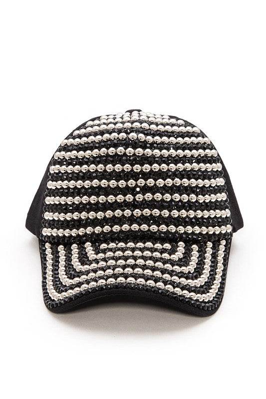 Rhinestone And Studded Fashion Cap - Shop Style & More | Fresh Looks, Everyday Deals & Free Shipping