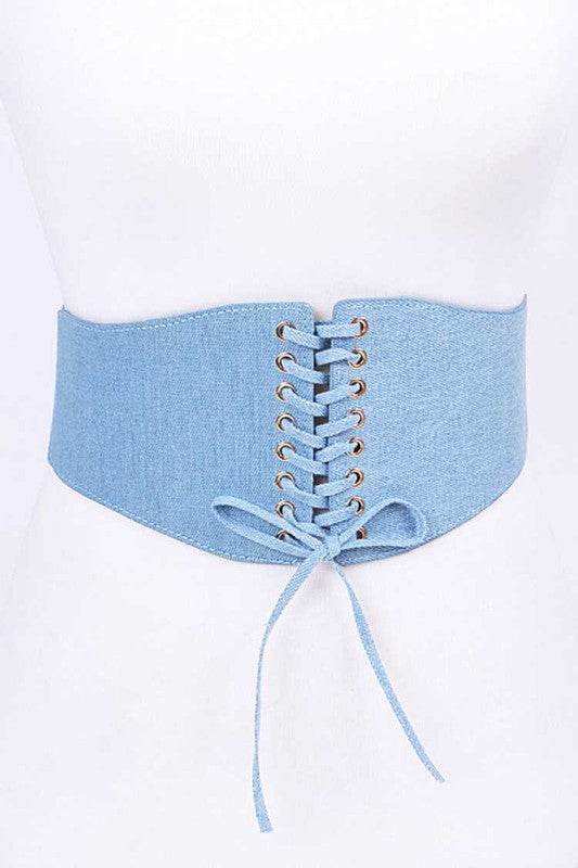 Denim Elastic Corset Belt - Shop Style & More | Fresh Looks, Everyday Deals & Free Shipping