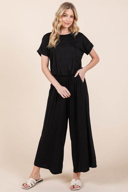 Wide Leg Jumpsuit with Side Pockets - Shop Style & More | Fresh Looks, Everyday Deals & Free Shipping