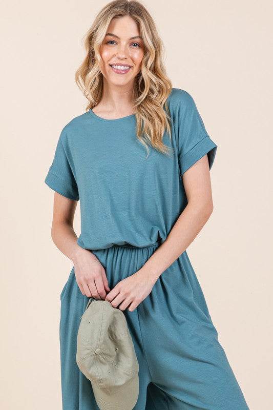 Wide Leg Jumpsuit with Side Pockets - Shop Style & More | Fresh Looks, Everyday Deals & Free Shipping