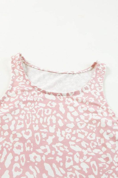 Leopard Dust Baby Pink Sleeveless maxi dress - Shop Style & More | Fresh Looks, Everyday Deals & Free Shipping