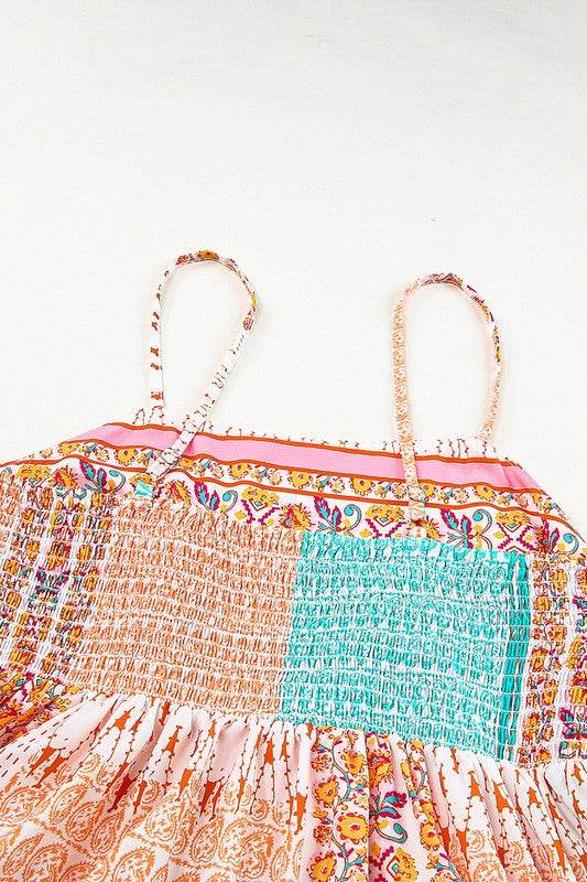 Patchwork mint coral long sundress - Shop Style & More | Fresh Looks, Everyday Deals & Free Shipping
