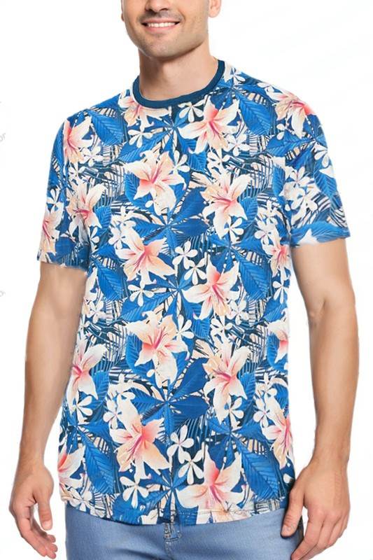 Allover Print Short Sleeve Tshirt - Shop Style & More | Fresh Looks, Everyday Deals & Free Shipping