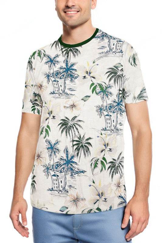 Allover Print Short Sleeve Tshirt - Shop Style & More | Fresh Looks, Everyday Deals & Free Shipping