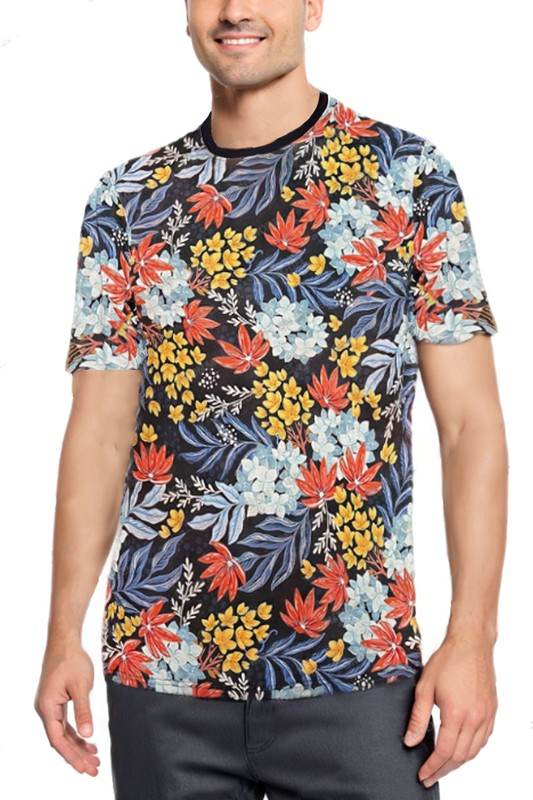 Allover Print Short Sleeve Tshirt - Shop Style & More | Fresh Looks, Everyday Deals & Free Shipping