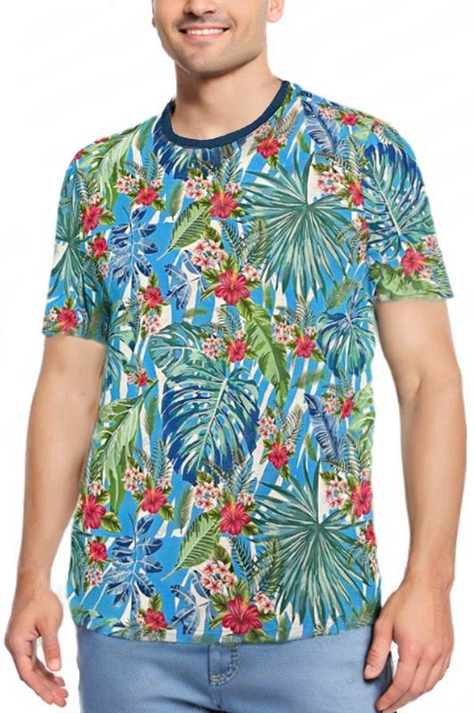 Allover Print Short Sleeve Tshirt - Shop Style & More | Fresh Looks, Everyday Deals & Free Shipping