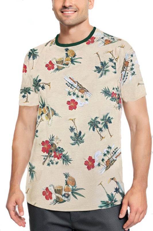 Allover Print Short Sleeve Tshirt - Shop Style & More | Fresh Looks, Everyday Deals & Free Shipping