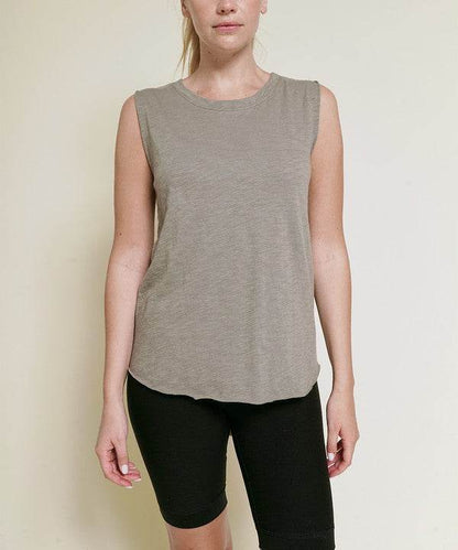 COTTON SLUB MUSCLE VINTAGE NEW TANK - Shop Style & More | Fresh Looks, Everyday Deals & Free Shipping