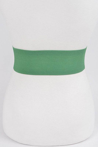 Satin Metallic Elastic Fashion Wide Belt - Shop Style & More | Fresh Looks, Everyday Deals & Free Shipping