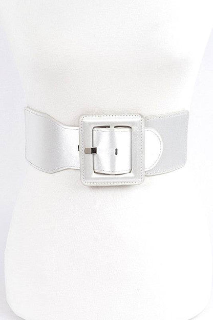 Satin Metallic Elastic Fashion Wide Belt - Shop Style & More | Fresh Looks, Everyday Deals & Free Shipping
