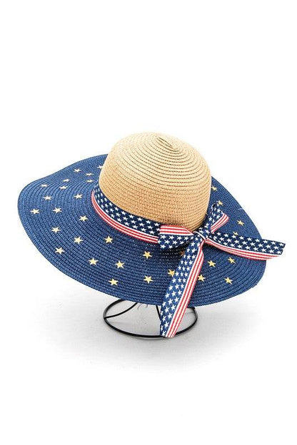 American Flag Printed Straw Floppy Hat - Shop Style & More | Fresh Looks, Everyday Deals & Free Shipping