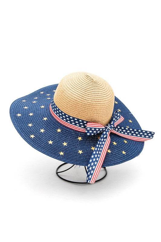 American Flag Printed Straw Floppy Hat - Shop Style & More | Fresh Looks, Everyday Deals & Free Shipping