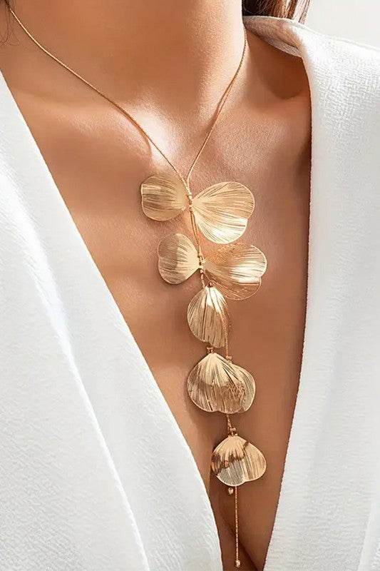 Filigree Leaf Drop Necklace - Shop Style & More | Fresh Looks, Everyday Deals & Free Shipping