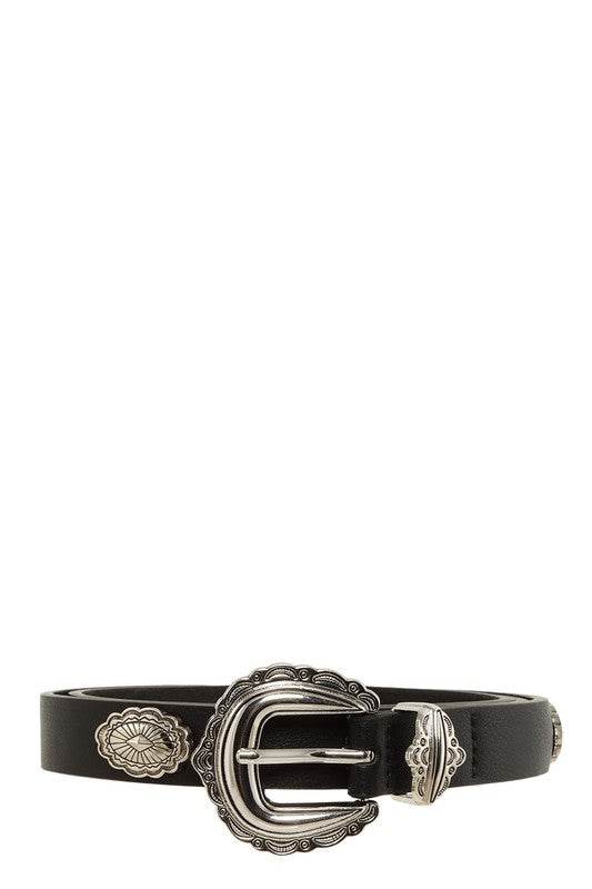 Etched Buckle Faux Leather Belt - Shop Style & More | Fresh Looks, Everyday Deals & Free Shipping