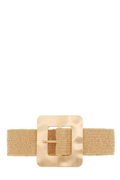 Metal Square Straw Elastic Belt - Shop Style & More | Fresh Looks, Everyday Deals & Free Shipping