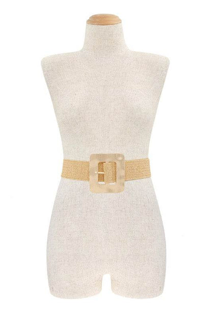 Metal Square Straw Elastic Belt - Shop Style & More | Fresh Looks, Everyday Deals & Free Shipping