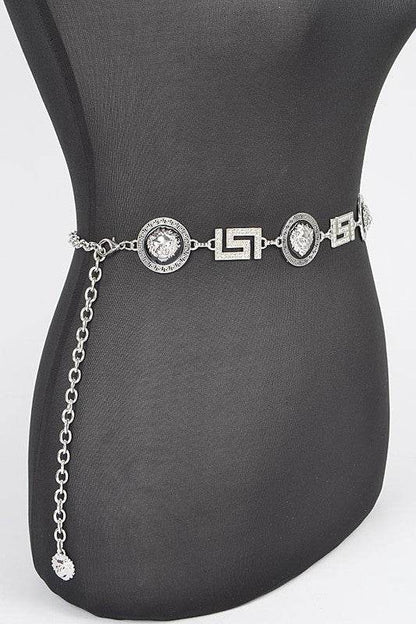 Plus Size Lion Emblem Iconic Chain Belt - Shop Style & More | Fresh Looks, Everyday Deals & Free Shipping