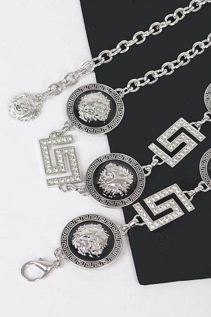 Plus Size Lion Emblem Iconic Chain Belt - Shop Style & More | Fresh Looks, Everyday Deals & Free Shipping