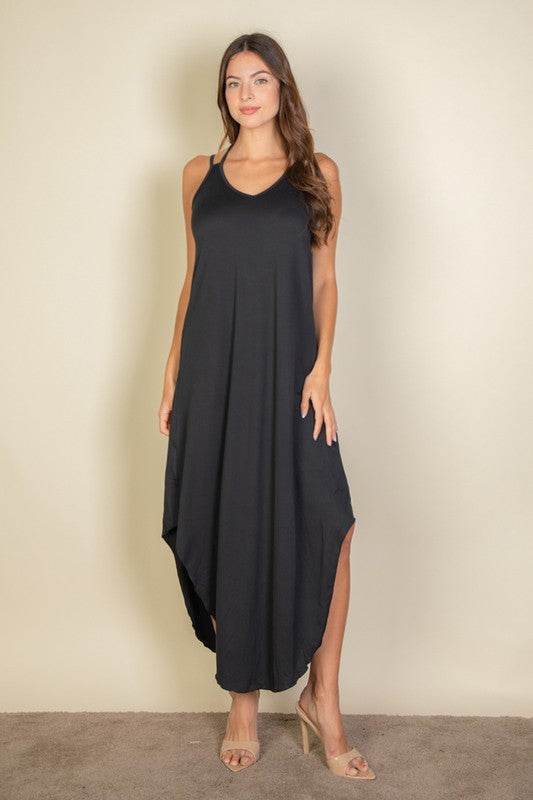 Solid Cami Double Strap Loose fit Dress - Shop Style & More | Fresh Looks, Everyday Deals & Free Shipping
