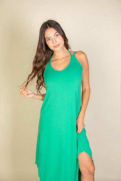 Solid Cami Double Strap Loose fit Dress - Shop Style & More | Fresh Looks, Everyday Deals & Free Shipping