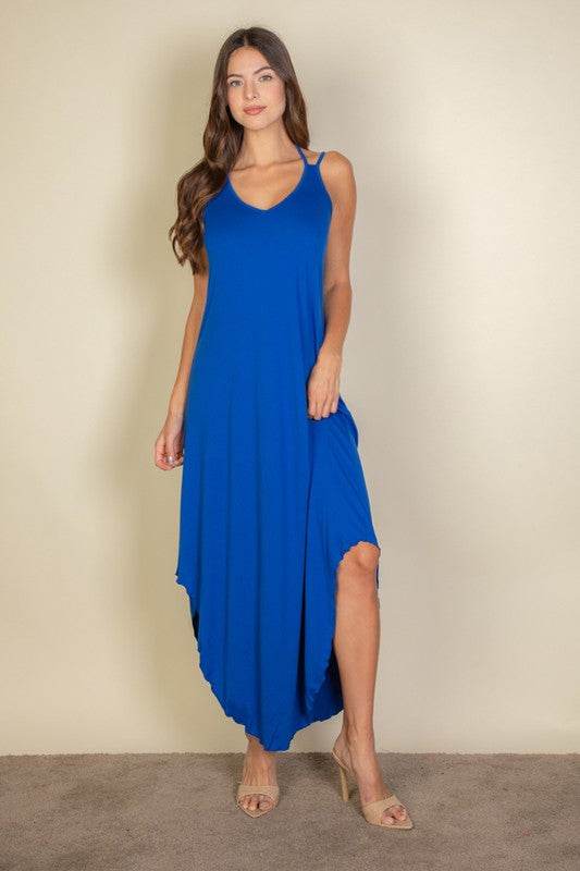 Solid Cami Double Strap Loose fit Dress - Shop Style & More | Fresh Looks, Everyday Deals & Free Shipping