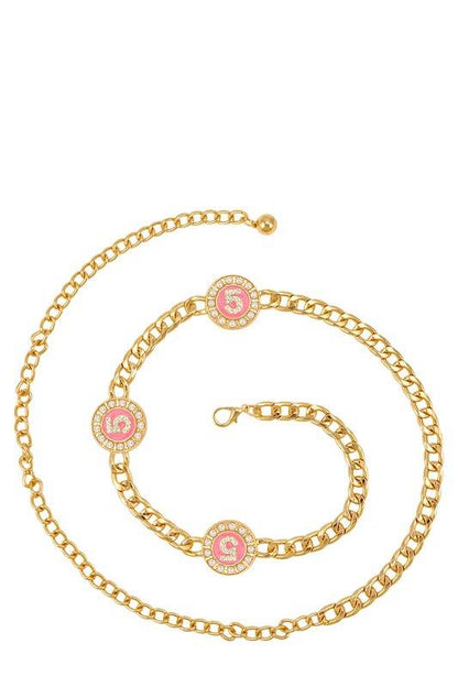 Metal Circle Five Pearl Charm Chain Belt - Shop Style & More | Fresh Looks, Everyday Deals & Free Shipping