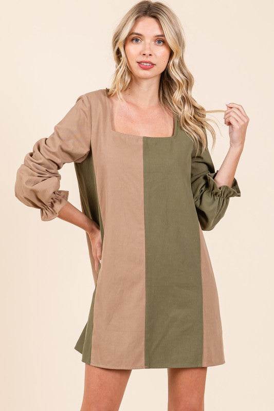 Plus Color Block Mini Dress - Shop Style & More | Fresh Looks, Everyday Deals & Free Shipping