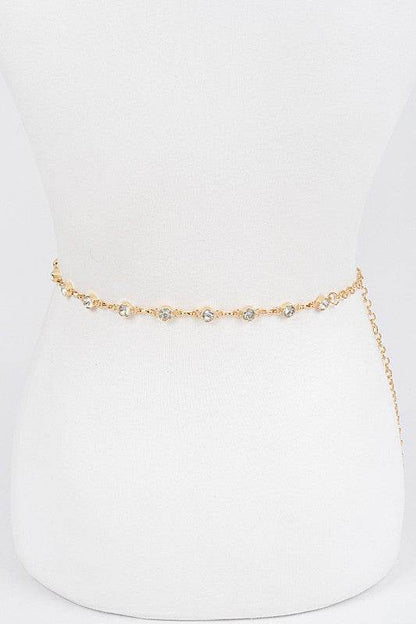 Rhinestone Station Mix Layer Chain Belt - Shop Style & More | Fresh Looks, Everyday Deals & Free Shipping