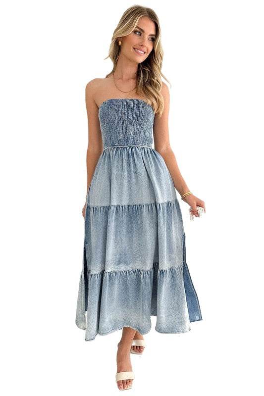 WOMEN DENIM FASHION DRESS - Shop Style & More | Fresh Looks, Everyday Deals & Free Shipping