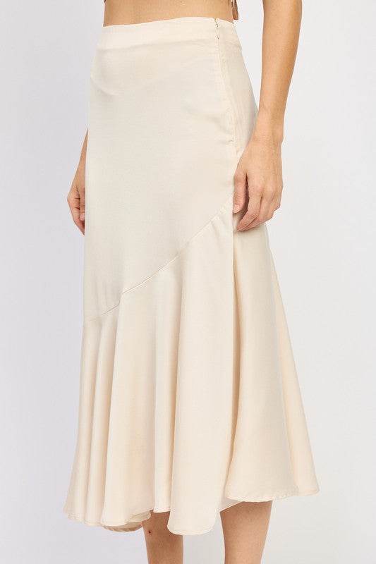 ASYMMETRICAL RUFFLE HEM SKIRT - Shop Style & More | Fresh Looks, Everyday Deals & Free Shipping