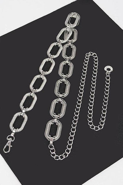 Textured Chain Link Fashion Chain Belt - Shop Style & More | Fresh Looks, Everyday Deals & Free Shipping