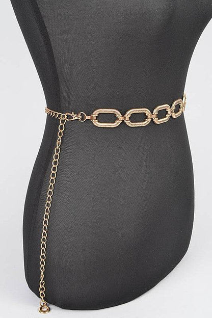 Textured Chain Link Fashion Chain Belt - Shop Style & More | Fresh Looks, Everyday Deals & Free Shipping