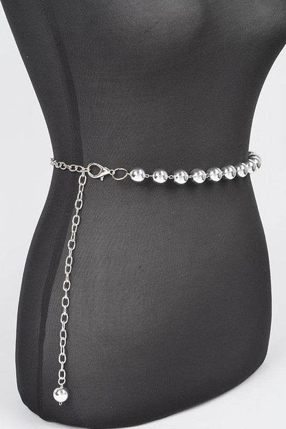 Metallic CCB Beads Fashion Chain Belt - Shop Style & More | Fresh Looks, Everyday Deals & Free Shipping