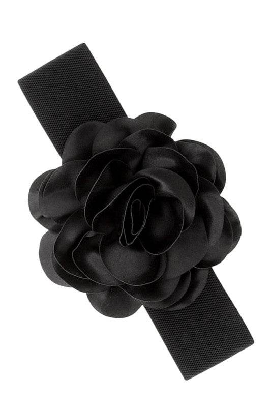 Chiffon Flower Charm Elastic Belt - Shop Style & More | Fresh Looks, Everyday Deals & Free Shipping