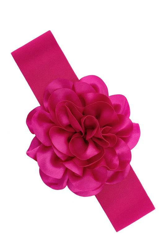 Chiffon Flower Charm Elastic Belt - Shop Style & More | Fresh Looks, Everyday Deals & Free Shipping