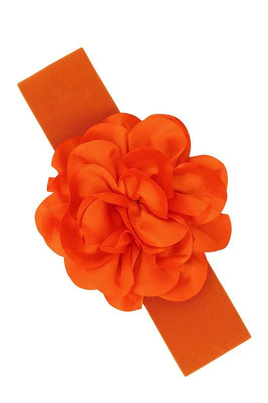 Chiffon Flower Charm Elastic Belt - Shop Style & More | Fresh Looks, Everyday Deals & Free Shipping