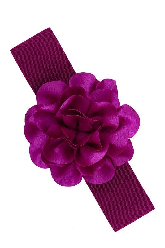 Chiffon Flower Charm Elastic Belt - Shop Style & More | Fresh Looks, Everyday Deals & Free Shipping