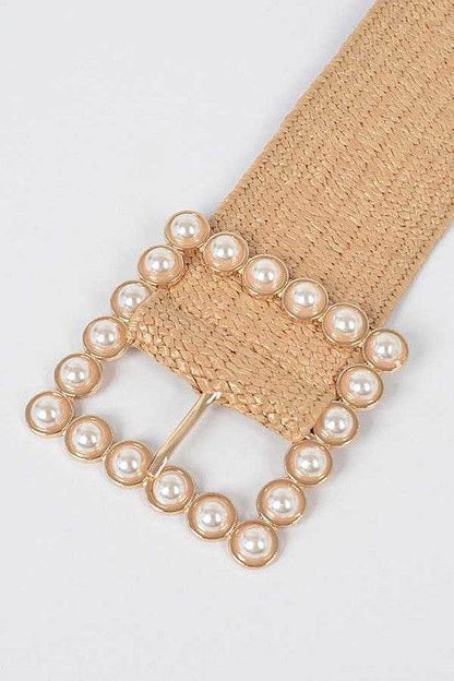 Pearl Buckle Straw Belt - Shop Style & More | Fresh Looks, Everyday Deals & Free Shipping