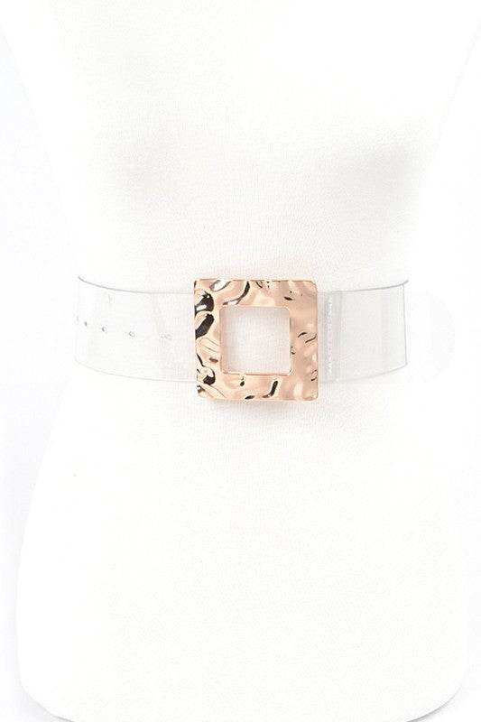 Square Buckle Clear Transparent Belt - Shop Style & More | Fresh Looks, Everyday Deals & Free Shipping