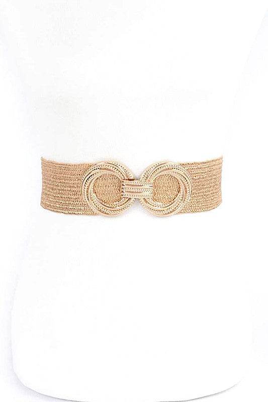 Metallic Faux Straw Elastic Belt - Shop Style & More | Fresh Looks, Everyday Deals & Free Shipping
