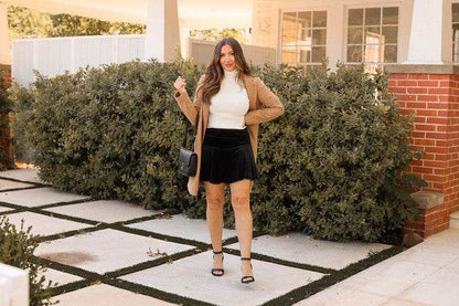 The Aurora Velvet Skort - Shop Style & More | Fresh Looks, Everyday Deals & Free Shipping