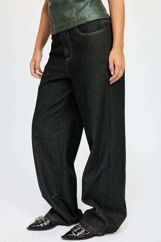 FLEECE LINED DENIM PANTS - Shop Style & More | Fresh Looks, Everyday Deals & Free Shipping