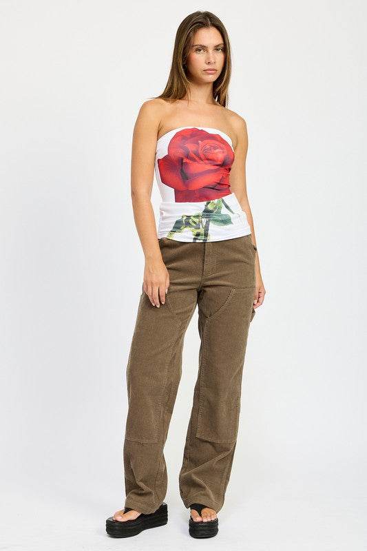 CORDUROY FULL PANTS WITH POCKETS - Shop Style & More | Fresh Looks, Everyday Deals & Free Shipping