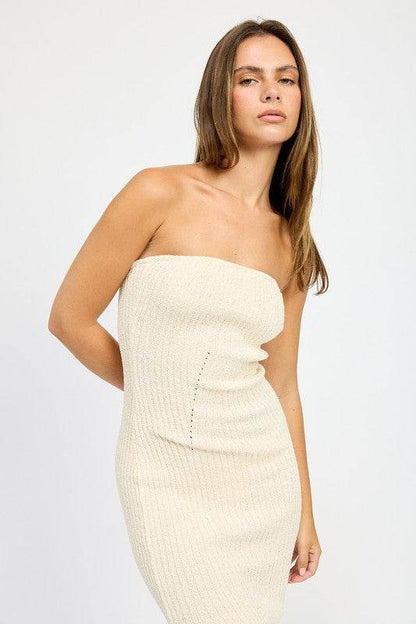 ASYMMETRICAL RIBBED MAXI TUBE DRESS - Shop Style & More | Fresh Looks, Everyday Deals & Free Shipping