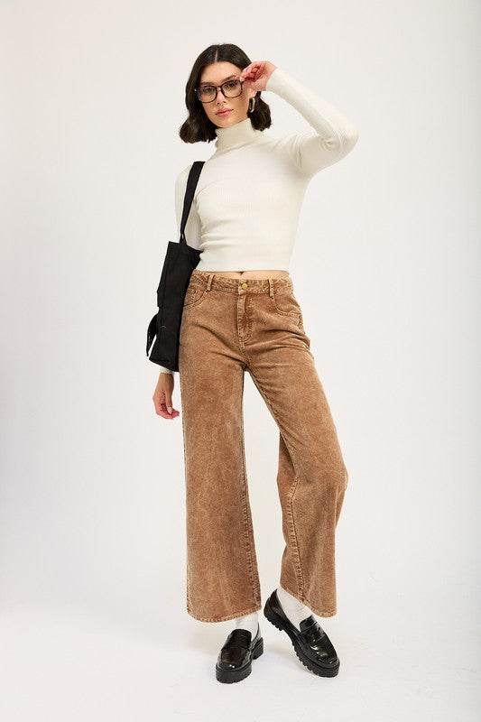 DISTRASSED CORDUROY PANTS - Shop Style & More | Fresh Looks, Everyday Deals & Free Shipping