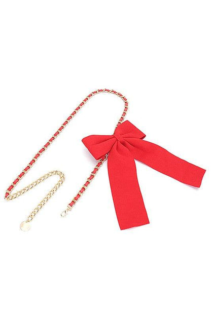 Large Bow Tie Fashion Chain Belt - Shop Style & More | Fresh Looks, Everyday Deals & Free Shipping