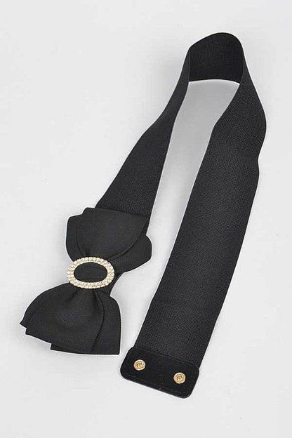 Crystal Accent Bow Tie Stretch Belt - Shop Style & More | Fresh Looks, Everyday Deals & Free Shipping