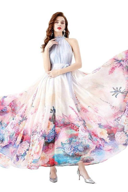 WOMEN FASHION CHIFFON MAXI DRESS - Shop Style & More | Fresh Looks, Everyday Deals & Free Shipping