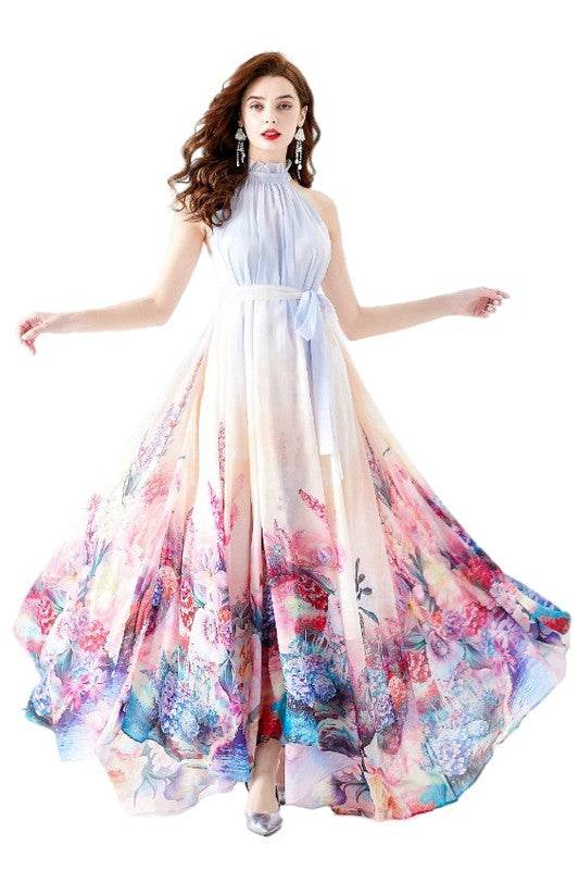 WOMEN FASHION CHIFFON MAXI DRESS - Shop Style & More | Fresh Looks, Everyday Deals & Free Shipping