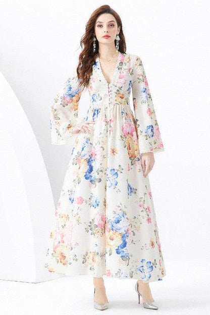 WOMEN FASHION CHIFFON MAXI DRESS - Shop Style & More | Fresh Looks, Everyday Deals & Free Shipping